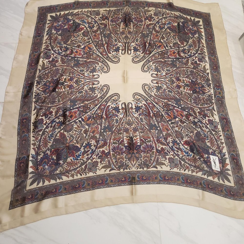 YSL Vintage Foulard Scarf